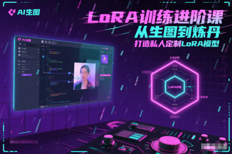 LoRA训练进阶课,从生图到炼丹,打造私人定制LoRA模型_天恒副业网