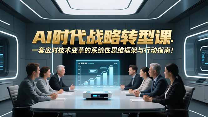 (16990期)AI时代战略转型课:一套应对技术变革的系统性思维框架与行动指南!_天恒副业网