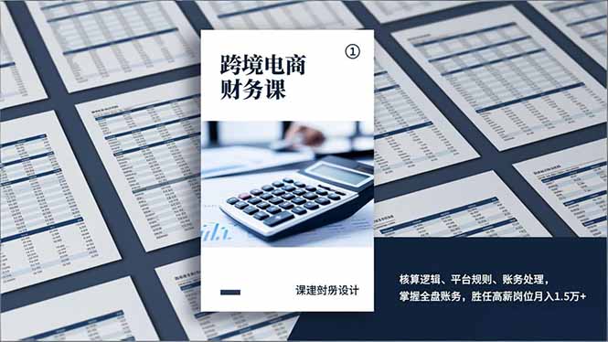 (17036期)跨境电商财务课,核算逻辑、平台规则、账务处理,掌握全盘账务,胜任高薪岗位月入1.5万+_天恒副业网