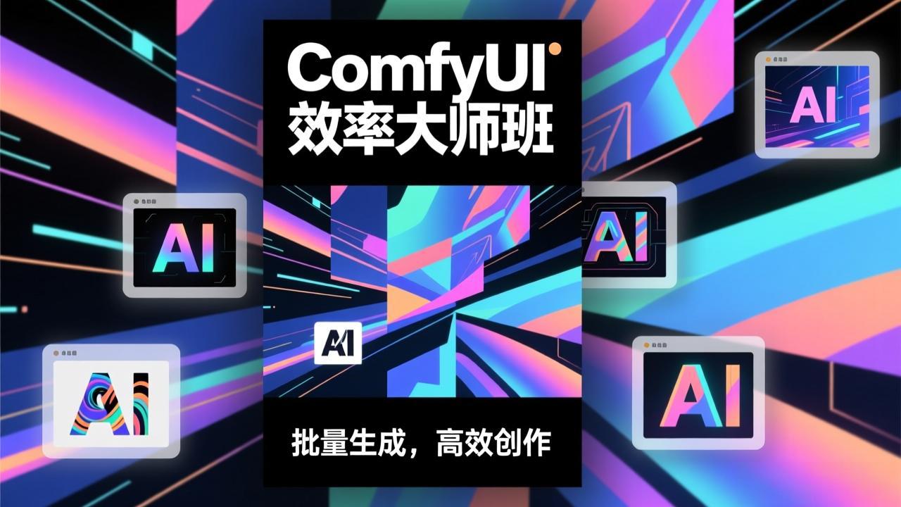(17107期)ComfyUI效率大师班:工作流搭建,批量生成,将个人AI出图效率提升5-10倍,月接单收入1-3万_天恒副业网
