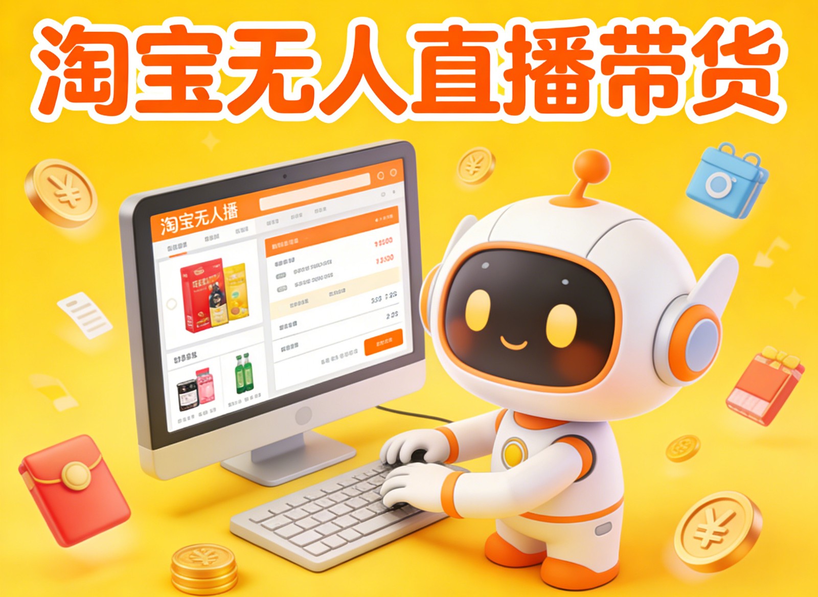 淘宝无人直播带货,24小时自动卖货,月佣金1W+,不违规不封号,不用露脸_天恒副业网