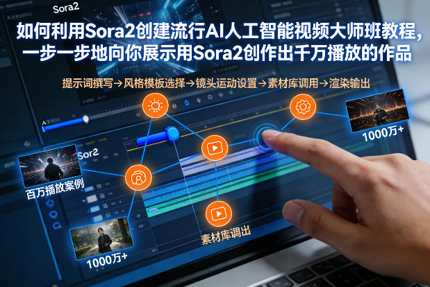 如何利用Sora2创建流行AI人工智能视频大师班,一步一步地向你展示用Sora2创作出千万播放的作品_天恒副业网