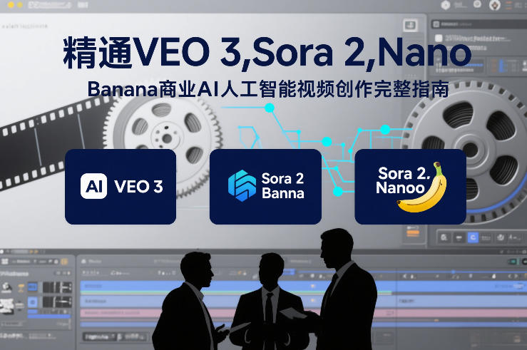 精通VEO3,Sora2,NanoBanana商业AI人工智能视频创作完整指南_天恒副业网