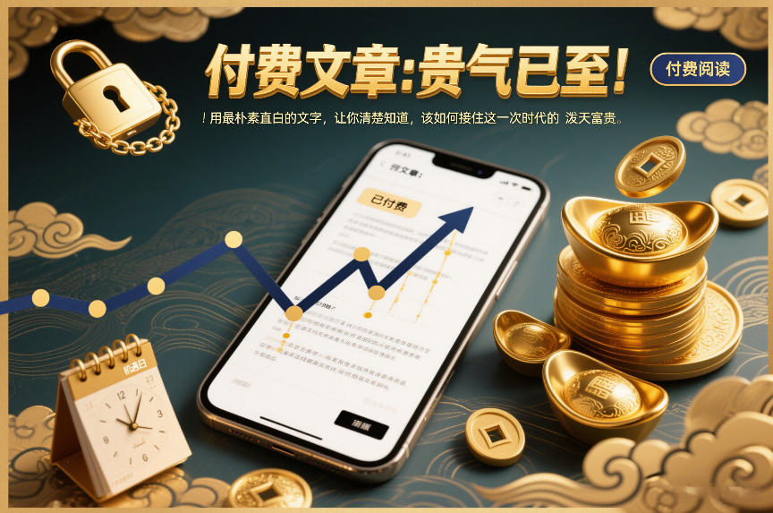 付费文章：贵气已至！用最朴素直白的文字，让你清楚知道，该如何接住这一次时代的泼天富贵_天恒副业网