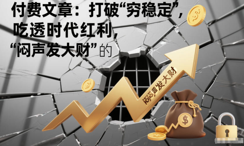付费文章:打破“穷稳定”,吃透时代红利,“闷声发大财”的终极真谛_天恒副业网