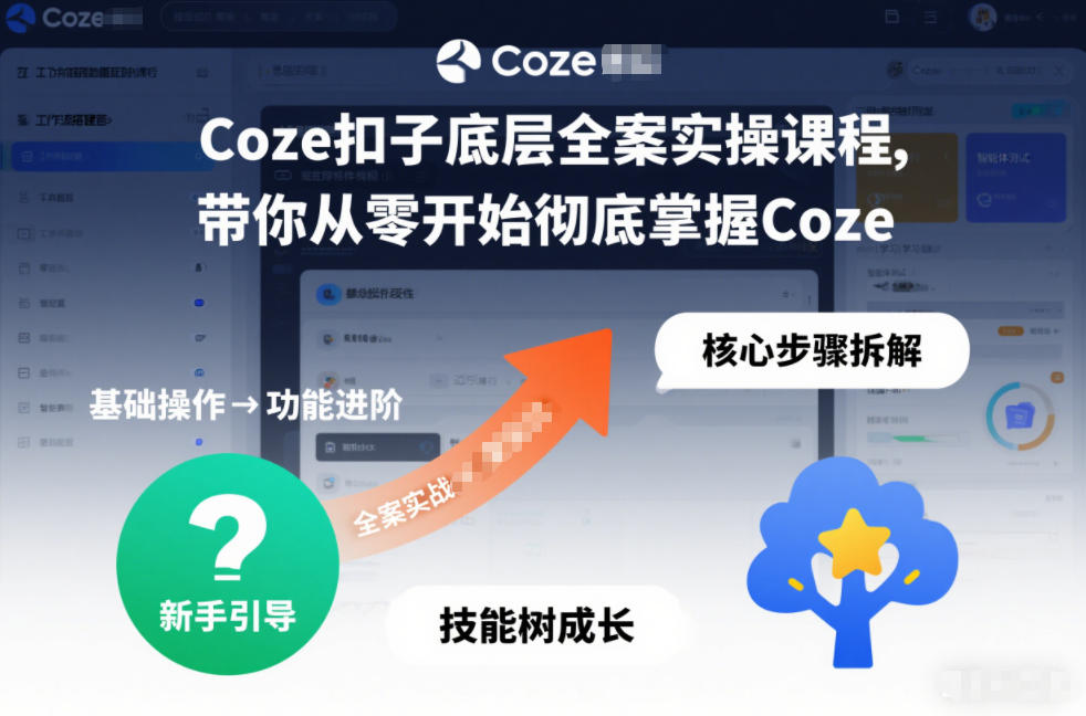 Coze扣子底层全案实操课程,带你从零开始彻底掌握Coze_天恒副业网