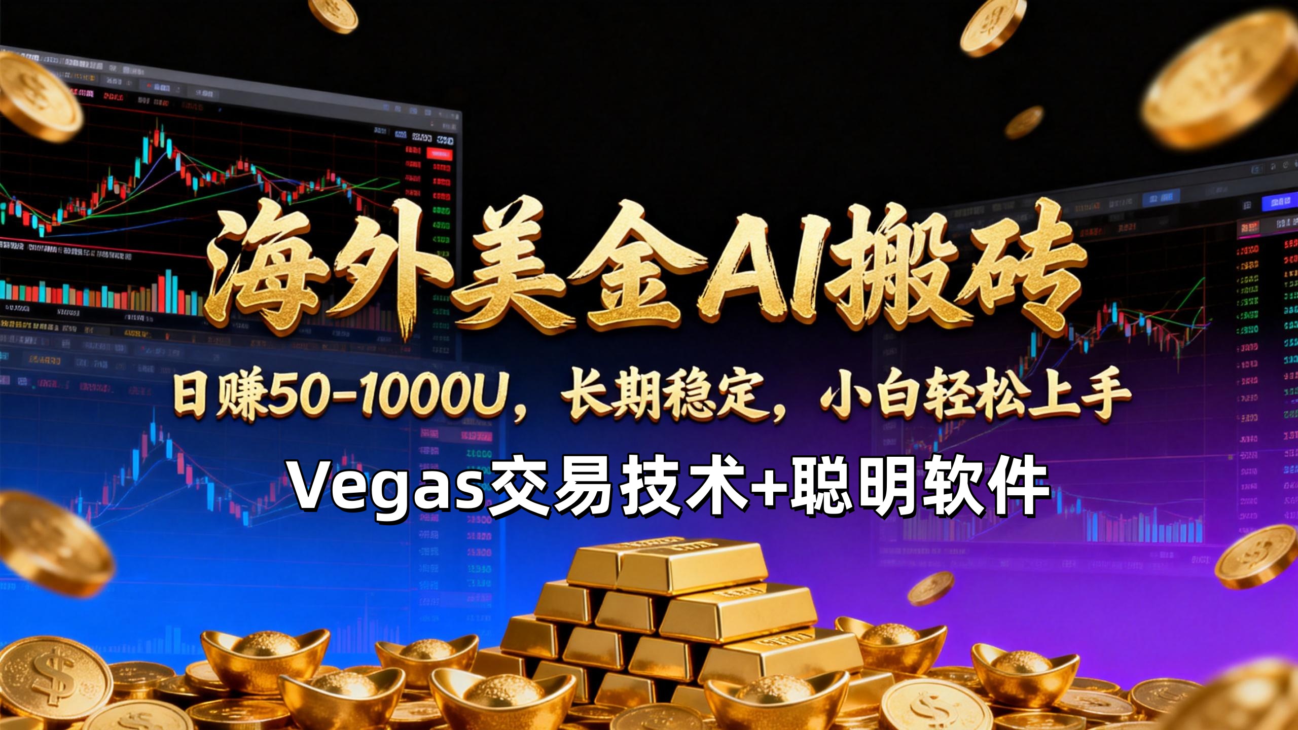 (17143期)【海外美金AI搬砖】Vegas交易技术+聪明软件,日赚50-1000U,长期稳定,小白轻松上手。_天恒副业网