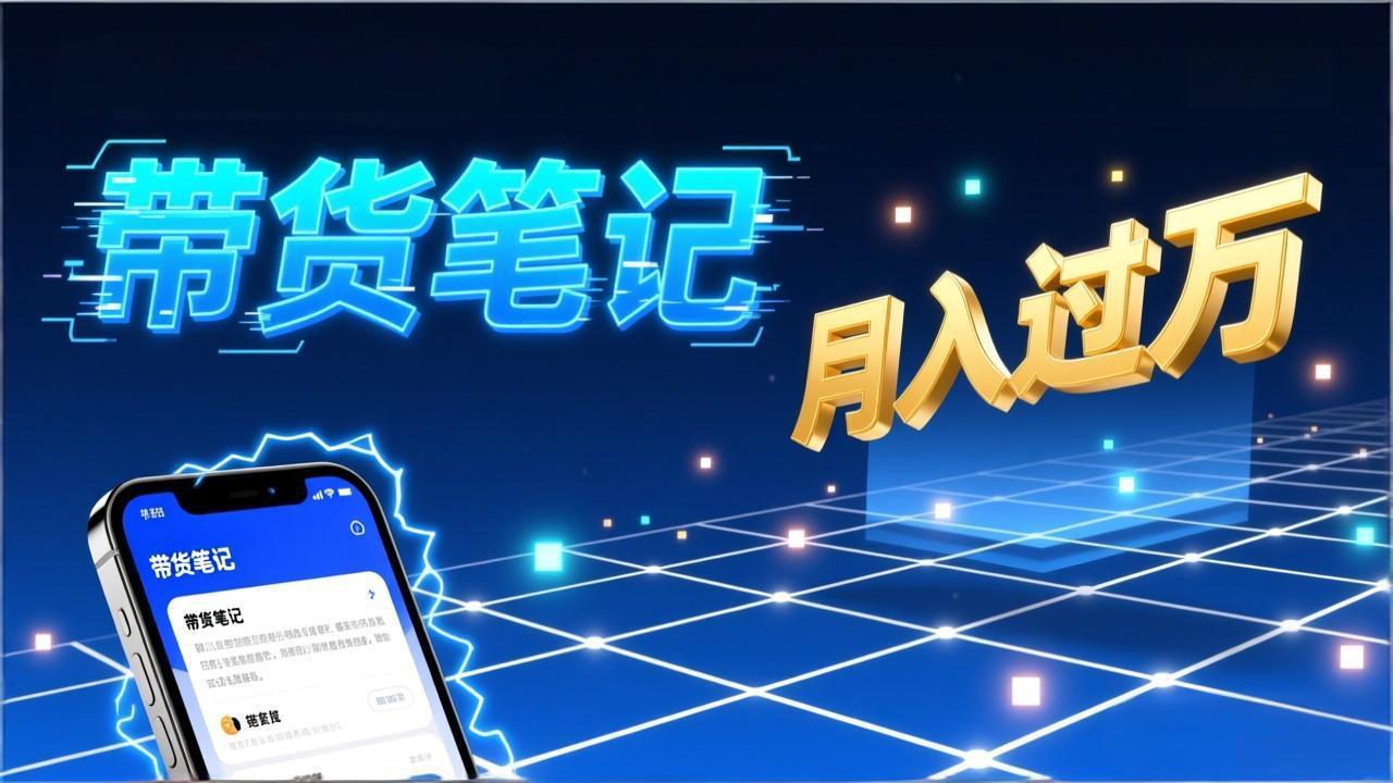 （17229期）小红书爆款笔记带货实战：拆解封面标题正文全要素，手把手教你单篇笔记带货月入过万_天恒副业网