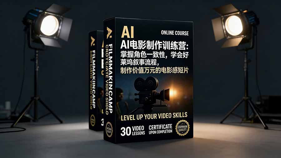 （17223期）AI电影制作训练营：掌握角色一致性，学会好莱坞叙事流程，制作价值万元的电影感短片_天恒副业网