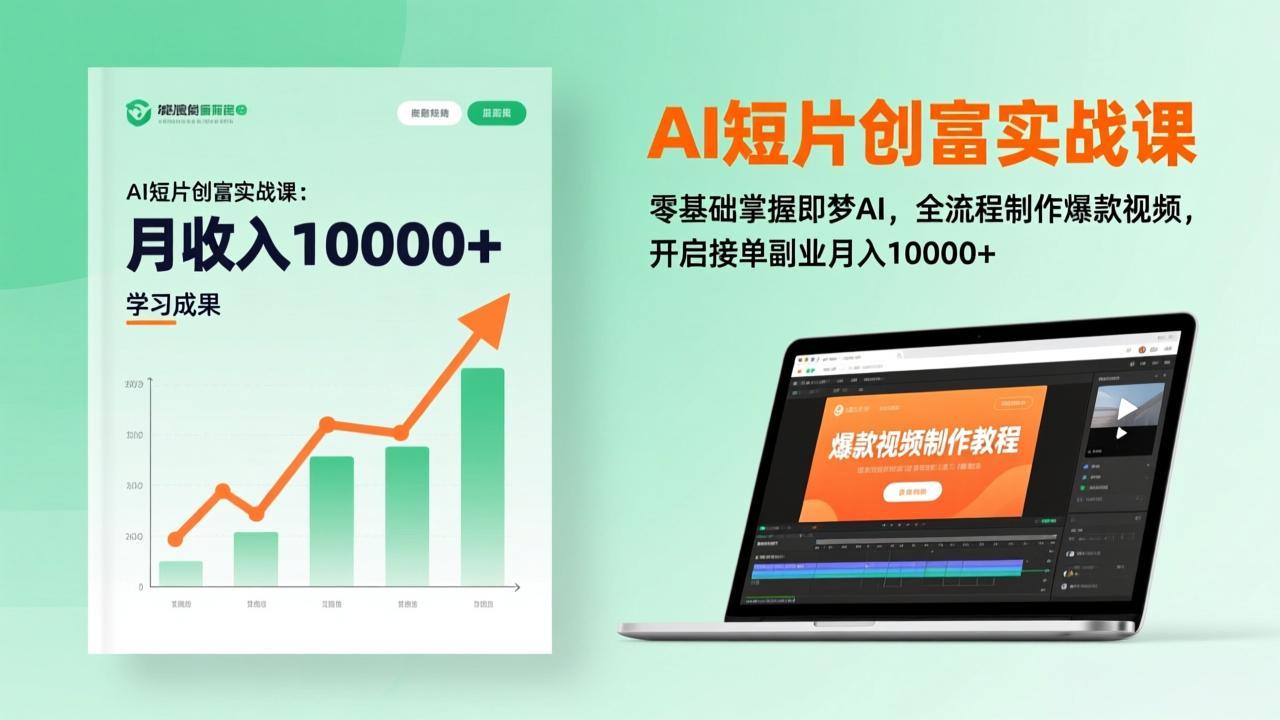（17236期）AI短片创富实战课：零基础掌握即梦AI，全流程制作爆款视频，开启接单副业月入10000+(更新)_天恒副业网