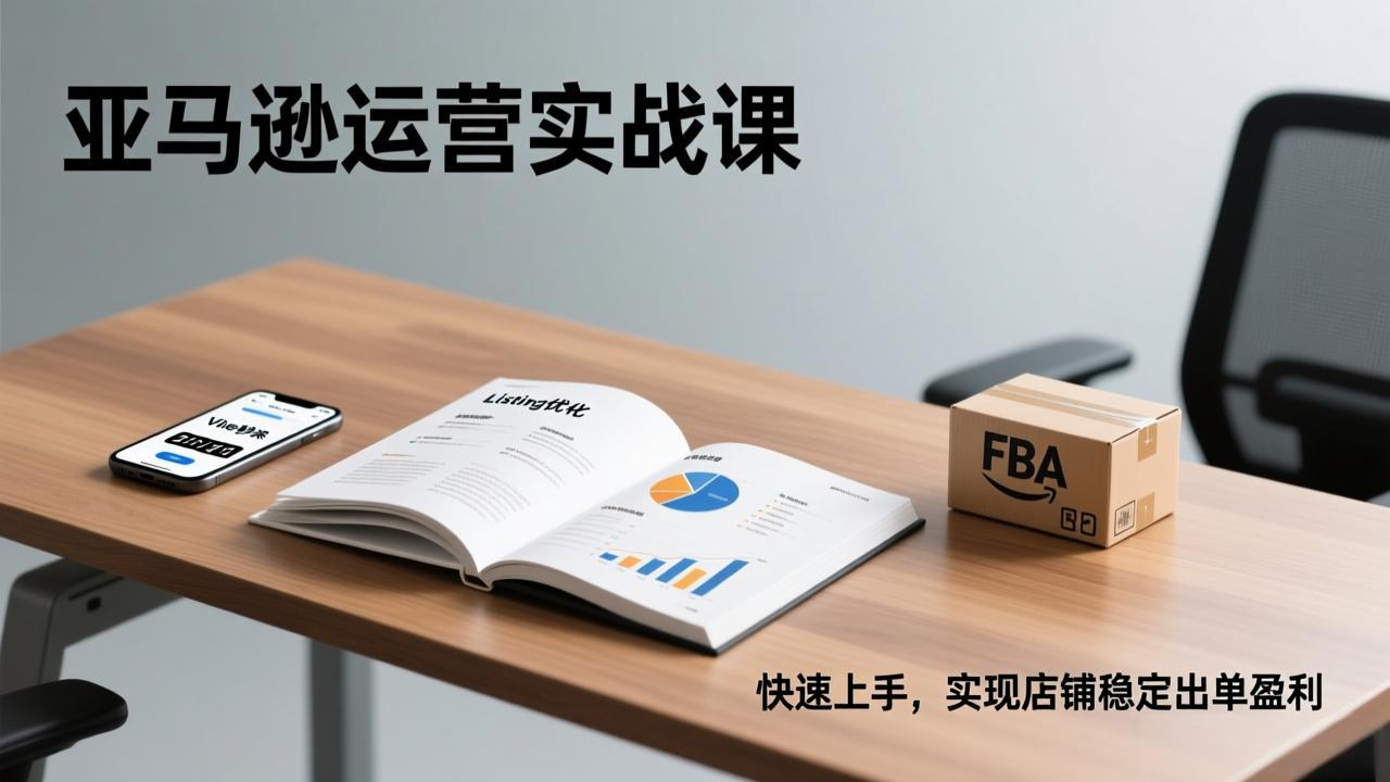 亚马逊运营实战课，Listing优化、Vine秒杀、FBA发货，快速上手，实现店铺稳定出单盈利_天恒副业网