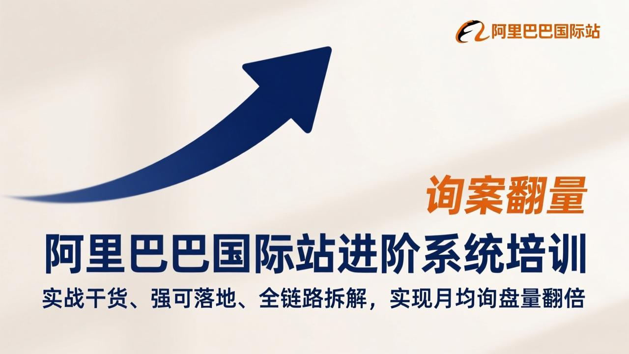 阿里巴巴国际站进阶系统培训，实战干货、强可落地、全链路拆解，实现月均询盘量翻倍_天恒副业网