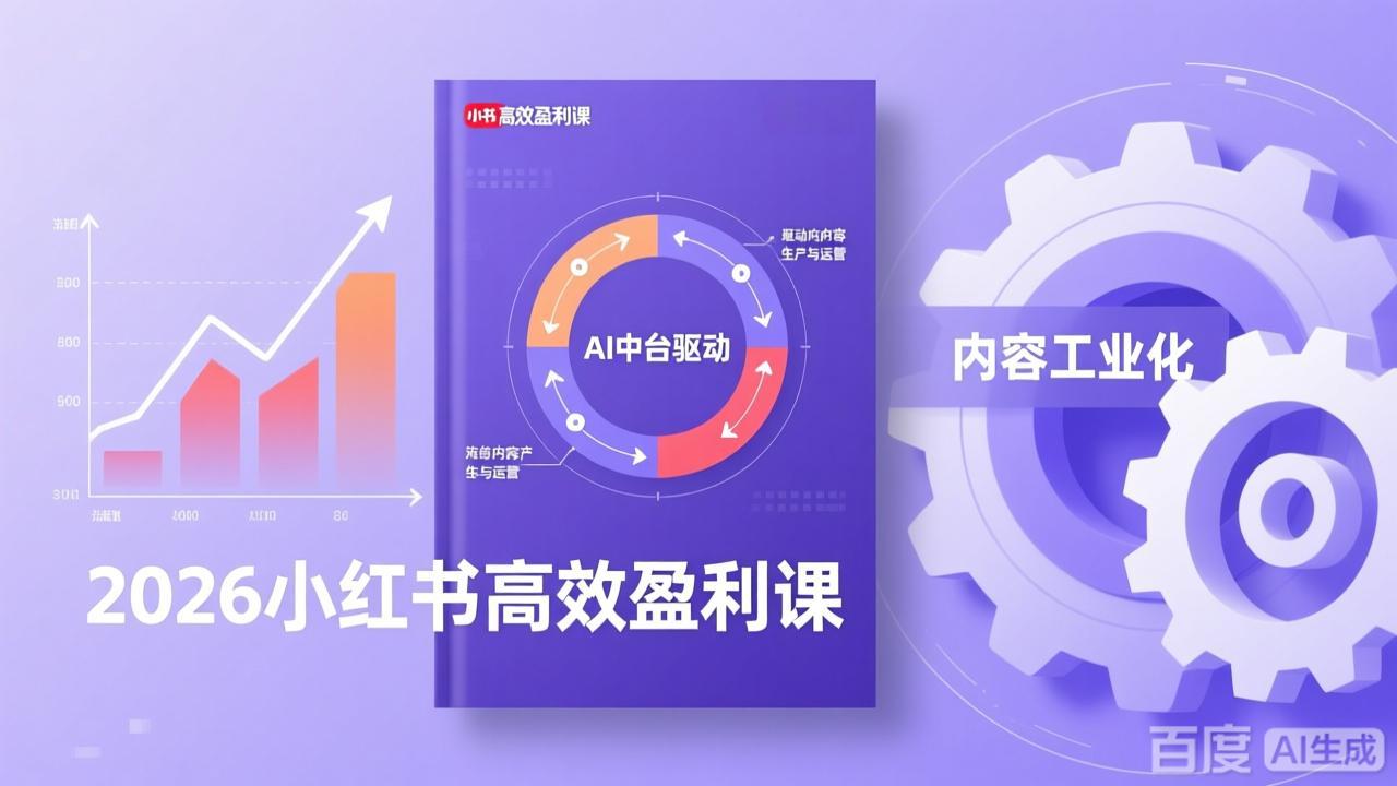 （17291期）2026小红书高效盈利课，流量双引擎+内容工业化+AI中台驱动，构建可复制的千万级营收模型_天恒副业网