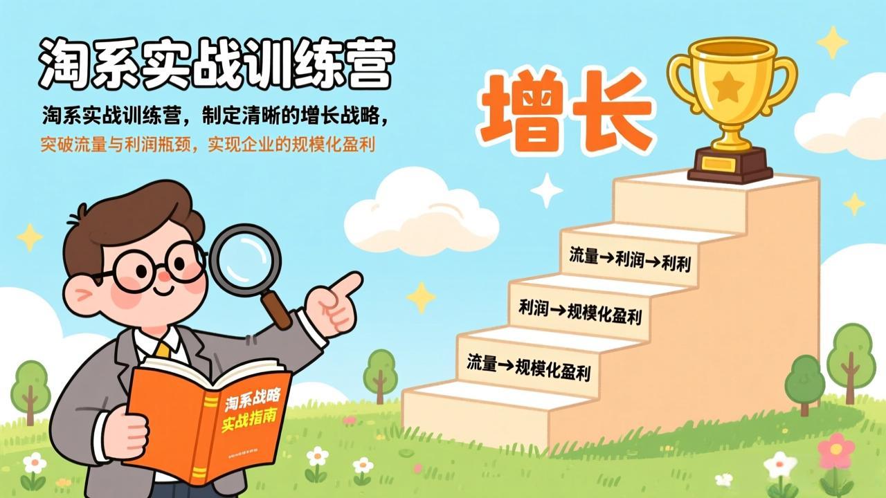 （17325期）淘系实战训练营(更新)，制定清晰的增长战略，突破流量与利润瓶颈，实现企业的规模化盈利_天恒副业网