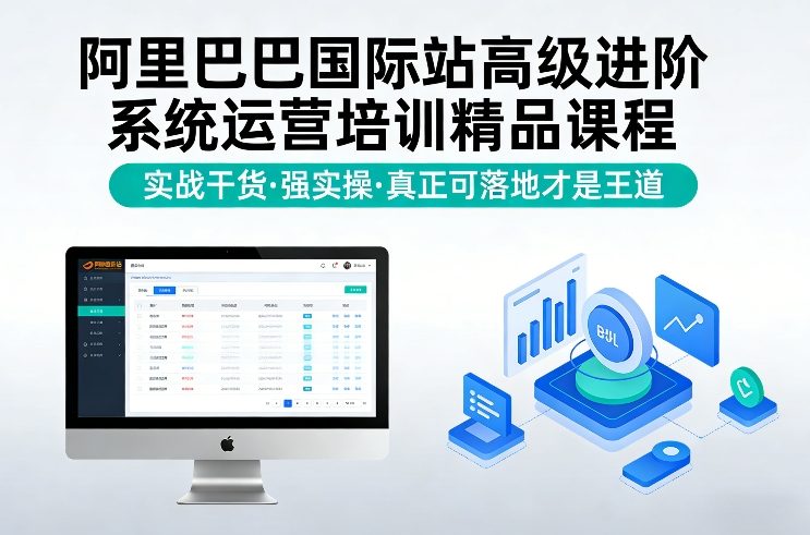 阿里巴巴国际站高级进阶系统运营培训精品课程，实战干货，强实操，真正可落地才是王道_天恒副业网