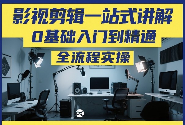 影视剪辑一站式讲解,0基础入门到精通,全流程实操_天恒副业网