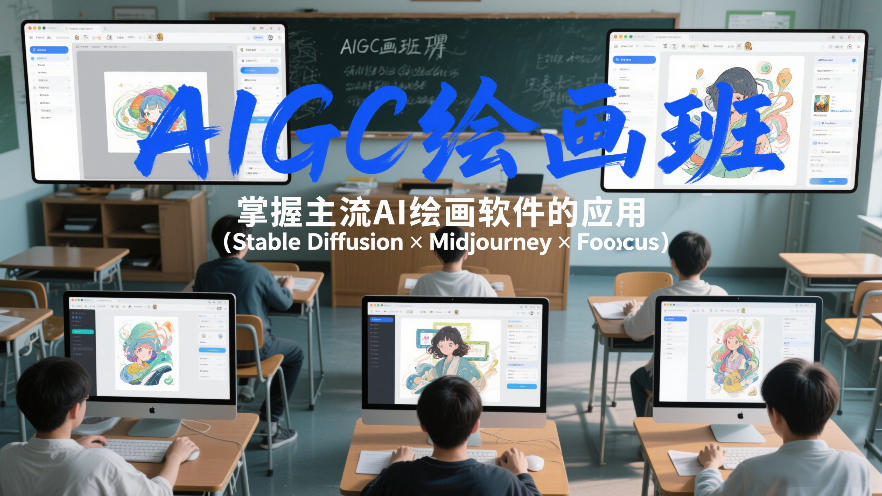 AIGC绘画班，掌握主流Ai绘画软件的应用（StableDiffusionxMidjourneyxFooocus）_天恒副业网