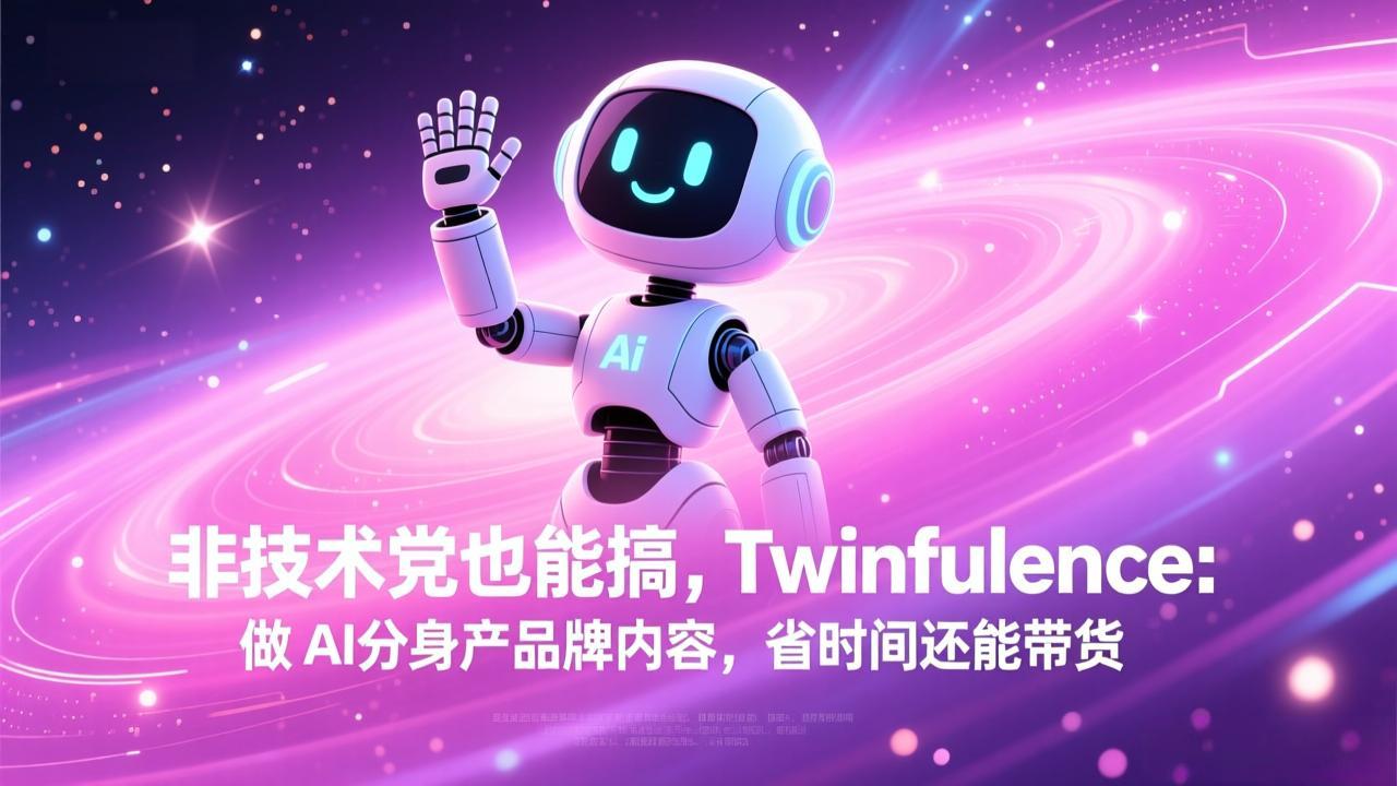非技术党也能搞!Twinfluence:做 AI 分身产品牌内容,省时间还能带货_天恒副业网